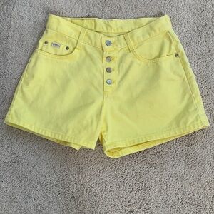 Vintage 90's LEE Riders High-Waist Button-Fly High-Rise Denim Jean Shorts